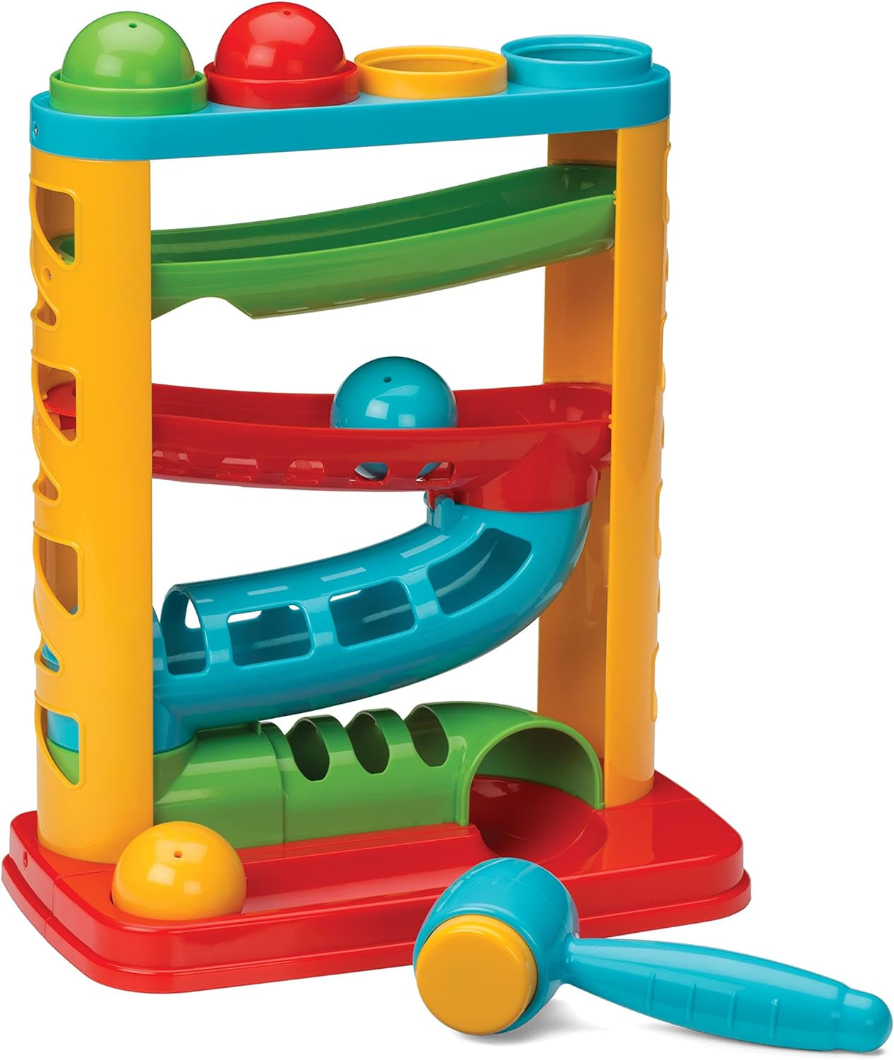 Bop & Drop Ball Tower - STEAM Educational Play, Hand-Eye Coordination Skills, and Cause and Effect Play for Babies & Toddlers, 12M+