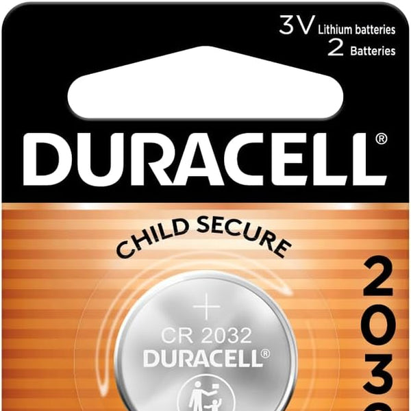 2032 Lithium Battery. 2 Count Pack. Child Safety Features. Compatible with Apple Airtag, Key Fob, and Other Devices. CR2032 Lithium 3V Cell. 2032 Battery, Lithium Coin Battery