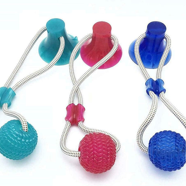 Multifunction Pet Molar Bite Toy Cleaning Teeth Safe Elasticity Soft for Dog Puppy Dog Rope Toys