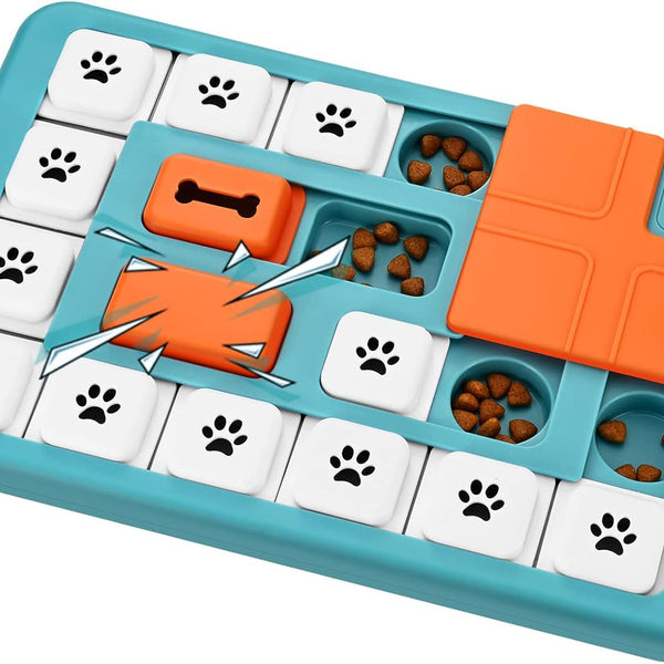 Interactive Dog Treat Puzzle Toys for IQ Training & Mental Stimulating,Fun Slow Feeder,Large Medium Small Dogs Enrichment Toys with Squeak Design