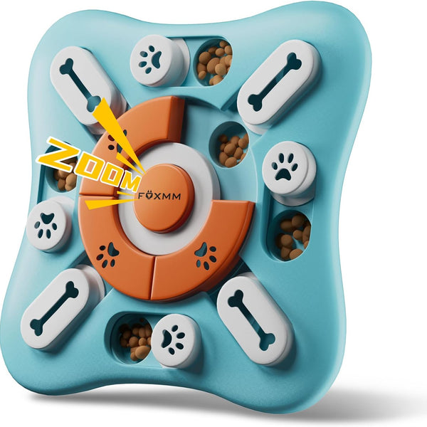 Interactive Dog Treat Puzzle Toys for IQ Training & Mental Stimulating,Fun Slow Feeder,Large Medium Small Dogs Enrichment Toys with Squeak Design