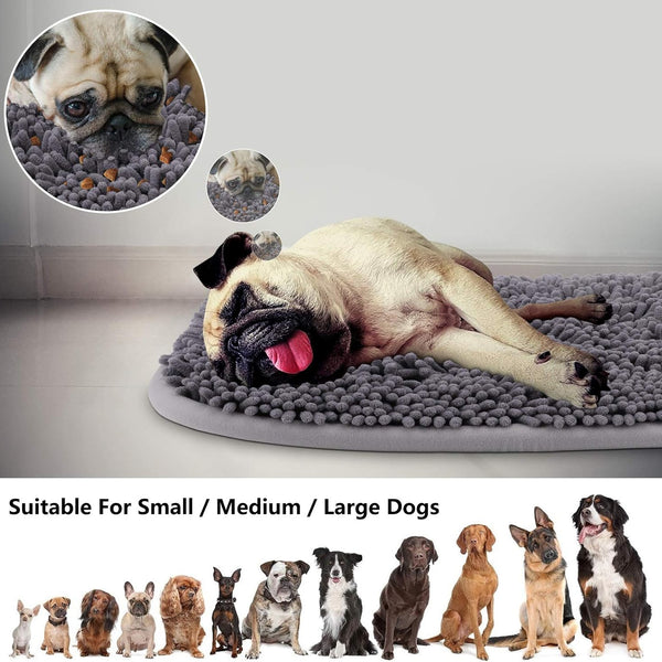 Snuffle Mat for Dogs, 17'' X 21'' Dog Sniffing Interactive Feeding Game Boredom, Puzzle Toys Encourages Natural Foraging Skills and Stress Relief Small/Medium/Large Dogs