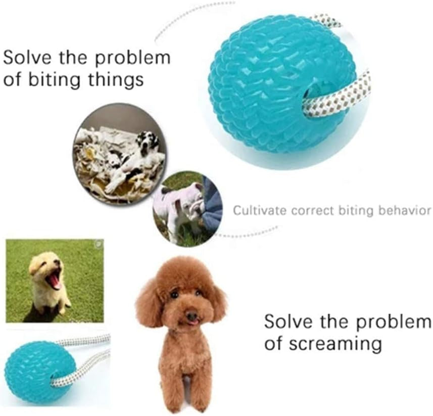 Multifunction Pet Molar Bite Toy Cleaning Teeth Safe Elasticity Soft for Dog Puppy Dog Rope Toys