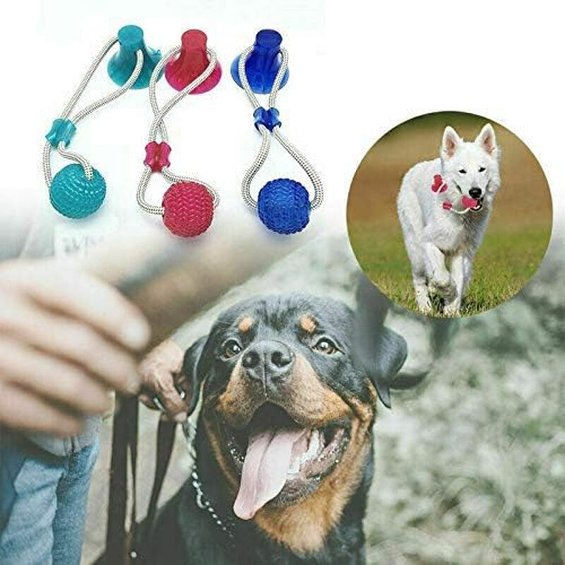 Multifunction Pet Molar Bite Toy Cleaning Teeth Safe Elasticity Soft for Dog Puppy Dog Rope Toys